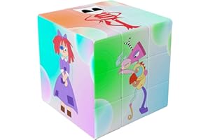 BSNRDX Cubo de Velocidad, 3x3 Speed Cube The Amazing Digital Circus 57mm Giro Fácil y Juego Suave & Sólido Duradero ABS, Educativo Puzzle Juguete para Niños Principiantes