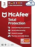 McAfee Total Protection 2021 | 3 Device | 1 Year | Antivirus Software, Internet Security, Password Manager, Mobile…