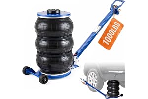 VEVOR Pneumatisk domkraft Triple Bag Air Jack 5 t, trippelväska luftlyftare 140–470 mm lyfthöjd säck luftvagnslyft, 5 minuter