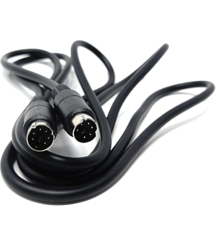 Cavo Mini DIN 8 Pin 6 Piedi Per Mac Imagewriter II - Kentek Maschio-Maschio 28 AWG Beige