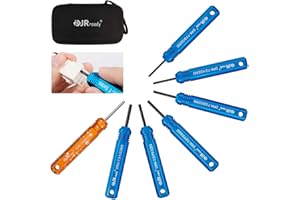 ‎JRREADY JRready ST5252 Auspinnwerkzeug Kfz Set 7 Stück für AMP .062" Kommerzielle Serie Terminals, Molex Standard .062" & .093" Terminals, Delphi Weather-Pack Series Connectors Molex