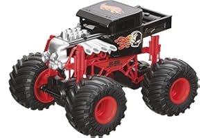 Mondo Motors - Hot Wheels Monster Trucks BONE SHAKER - Kit Battery Pack incluso - macchina telecomandata per bambini - Colore Rosso/Nero - 63648