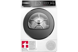 Bosch WQB245B40, Stiftung Warentest GUT (2,5)*, Serie 8 Smarter Wärmepumpentrockner 9 kg, AutoDry Sensorgesteuerte Trocknung, SmartDry Programmautomatik, LED-Display, Selbstreinigender Kondensator