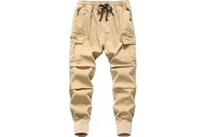LAUSONS Pantalon Cargo Garçon Jogging Multi Poche Enfant