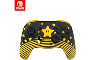 Turtle Beach Rematch Super Mario Star Mando de juego inalámbrico para Nintendo Switch, también funciona con Nintendo Switch 2 (El botón C no está en este controlador)