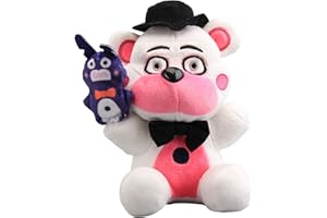 uiuoutoy FNAF Peluche Five Nights At Freddy's Plushies Toys Circus Baby Funtime Foxy Golden Freddy Bear Muñeca suave regalo para niños (Funtime Freddy 7 pulgadas)
