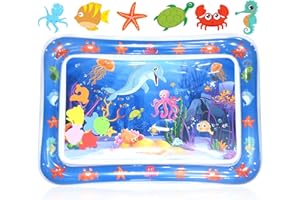 HEAWAA Wassermatte Baby, Baby Wasserspielmatte Spielzeuge 3 6 9 Monate, Sensorisches Spielzeug für Baby Frühe Entwicklung Aktivitätszentren, Spaßaktivitäten Das Stimulationswachstum für Ihre Baby