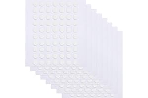 JANYUN 560 Pcs Double Sided Sticky Removable Dots Stickers Round Putty Clear Sticky Tack No Trace Super Sticky Putty Waterproof Small Stickers for Festival Decoration (6mm, 560)