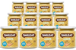 SMILEAT EAT & SMILE Tarritos de Pollo con Arroz, Ingredientes Naturales, Para Bebés a Partir de los 6 Meses - Pack de 12 x 230g - 2760g