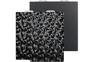 HIKUDIY 184 x 184 mm PET+PEO Pannello doppio lato per Bambu Lab A1 Mini, diamante liscio PEO+fibra di carbonio PET lamiera di acciaio per stampante 3D Bambu Labs