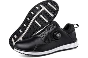 Solamni Waterproof Mens Golf Shoes Spikeless Non Slip Golf Footwear Casual Golf Trainning Sneakers