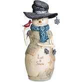 Pavilion Gift Company 81126 Let it Snow Schneemann Figur, 15,2 cm