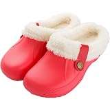 Kvbabby Zapatillas de Estar por Casa Niñas Niños Invierno Zuecos y Mules  Caliente Fur Jardín Zapatos Mulas Suave Pantuflas Antideslizante, 30 EU,  Modelo de Invierno Todo Negro