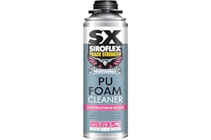 SIROFLEX SX Trade Strength PU Gun Grade Foam Cleaner - Easy Removal, Designed to Digest & Remove Uncured PU Foams - 500 ml