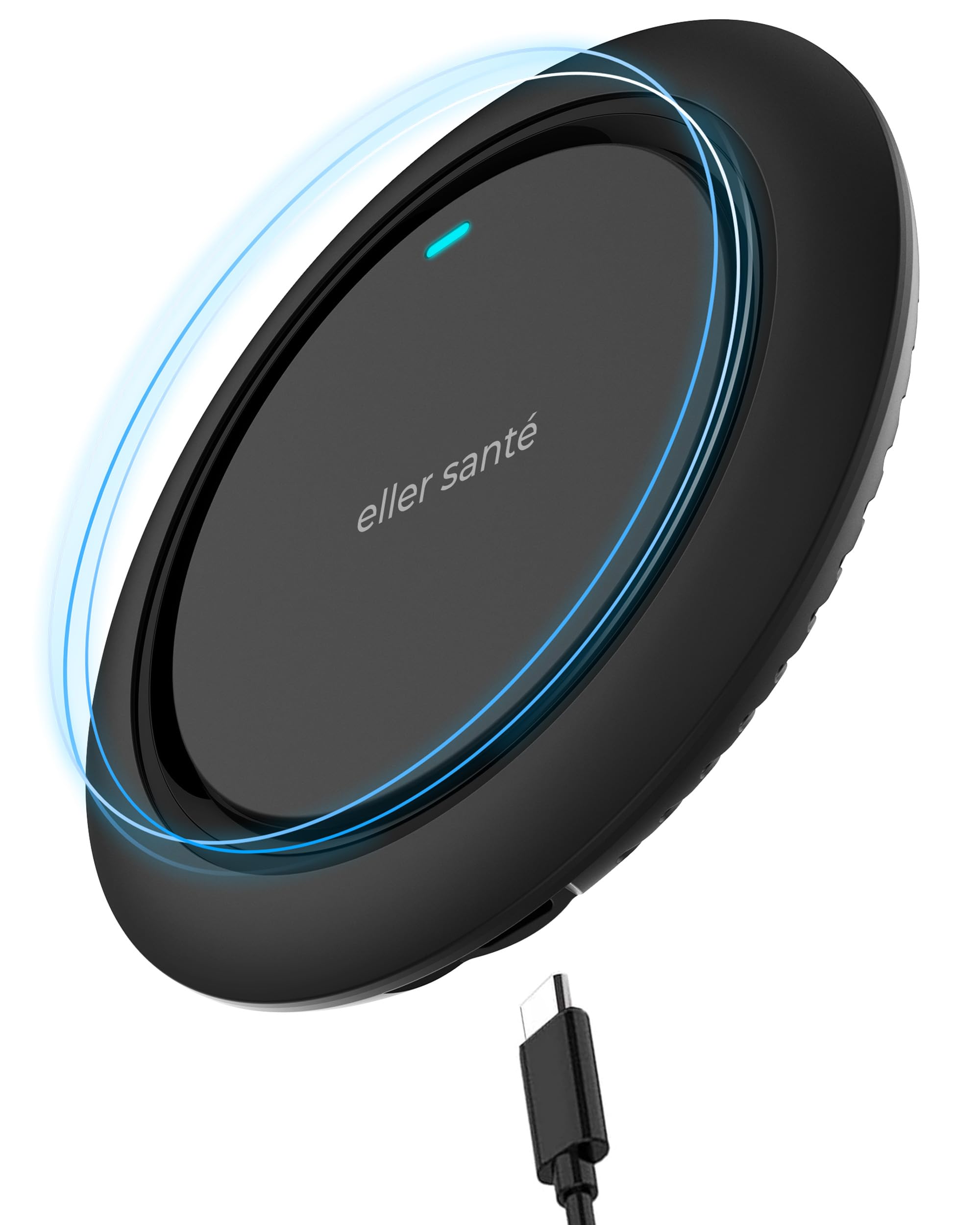 eller santé® 15W Wireless Charger MontClad Series PD & Qi Certified with Type C Cable for 15/15 Plus/15 Pro/15 Pro Max, iPhone 14/14 Plus/14 Pro/Max, iPhone 13/12/11 Series