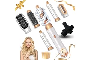 6 LaifuTu Neues Upgrade 5 In 1 Lockenstab, Shark Flex Style Hair, mit 5 Ersatz, Multifunktions mit Ionen Technologie Lockenstab Automatisch, Föhnbürste für Glätte, Locken & Volumen