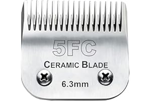 AUDOC Dog Grooming Replacement Blades Compatible with Andis, Oster, and Wahl Clippers (5FC)