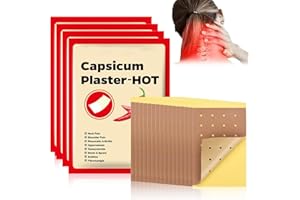 MAGISEL Plaster termiczny do łagodzenia bólu, łagodzi ból, naturalny plaster rozgrzewający kapsaicyny, na całe ciało, plecy, kark, ramiona, szyję, kojące ciepło, przeciwbólowe, 32 sztuki