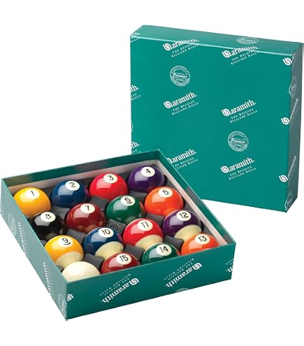 Aramith Tournament Black TV Billiard Pool Ball Set 2 1/4