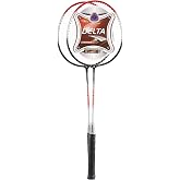 Delta Ds 902 &Ccedil;antalı &Ccedil;iftli Badminton Seti , Unisex, Kırmızı, Tek Beden