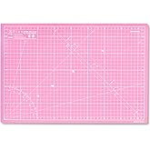 Elan Tappetino da Taglio A3 Rosa, Piano da Taglio 30x44 cm, Tappetino Autorigenerante a 5 Strati, Tappeto Antitaglio PVC Rici