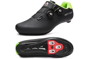 ARTVEP Zapatillas de Ciclismo para Hombre Zapatillas de Bicicleta de Carretera para Mujer compatibles con Look SPD SPD-SL Delta Cleats Zapatillas para Bicicleta de Interior Exteriores