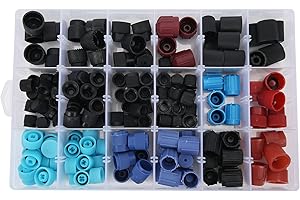‎QQMORA Universelle 170 teilige AC Ventil Kern Kappe Auto Kit Klimaanlage Ventil Auto Klimaanlage Systerm