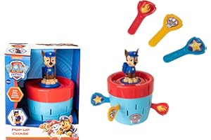 HTI Paw Patrol Pop Up Chase | Jeu surprise et amusant pour enfants | Jeu pour enfants sur le thème Paw Patrol | Jouets amusants pour toute la famille | Cadeau parfait et amusant pour tout enfant | Con
