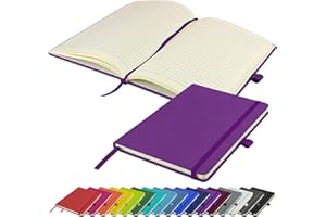 SAVVY BEE Carnet de notes A5 nouveau bloc-notes à couverture rigide bloc-notes bloc-notes (violet)