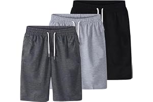 CPIDAH Lot De 3 Short Homme D'Été Short Cargo Taille Élastique Pantalon Court Été Cordon De Serrage Bermuda De Travail Couleur Unie Shorts Et Bermudas Sport Fitness Loisirs Jogging