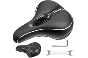 Sillín Bicicleta,VOTUKU Sillín de Bicicleta Hecho de Espuma Viscoelástica Cómoda, Sillín de Bicicleta de Concepto Ergonómico para Hombres y Mujeres, Sillín de Bicicleta de Ciudad