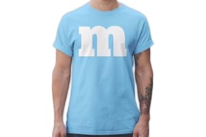 Shirtracer - T-Shirt Herren - & Fasching - M Aufdruck Karneval I M&M Schokolinse I MM Fastnacht I Fasnacht I Fasnet