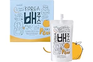 ‎EASYCOOKASIA Jeollanamdo Korean Pear Juice 180mlx8pack köstliche Saft aus 100% koreanischen Birnen ohne Wasserzusatz oder Konzentrate