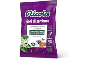 Ricola Holunderblüten Schweizer Kräuterbonbon ohne Zucker, 75 g Bonbons