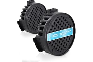 DL-PRO Lot de 2 filtres à charbon actif, rond, 45 mm de diamètre, rechange pour Liebherr 9096342, Miele 10806820, réfrigérateur, congélateur combiné, réfrigérateur à vin, armoire climatiseur encastré