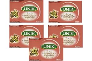 Unik Badshahi Sweet Tea 220g (Pack of 5) – Instant Masala Pre-Mix – Sweetened Version