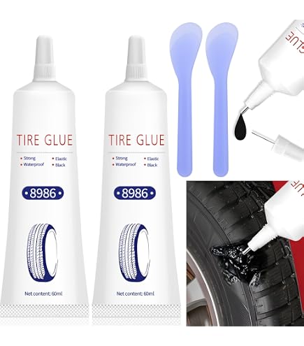 Kit Réparation Pneu 120ml Avec Colle Et Clous - Pour Voitures, Motos, Vélos - Réparation Rapide