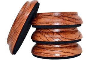 KingPoint Protectores de muebles de madera dura para piano, almohadillas de madera maciza (jacoranda)