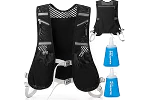 KAMCYCLE Sac à dos d'hydratation, ultra léger, gilet de course pour homme et femme, pour la course, le marathon, le cyclisme, le jogging, le trail