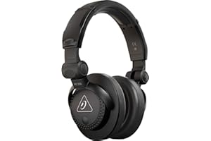 ‎BEHRINGER Behringer HC 200 Hochwertiger professioneller DJ-Kopfhörer, Schwarz