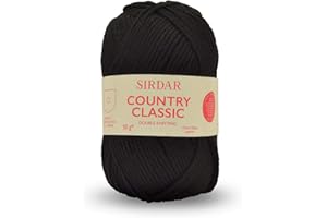 Sirdar Country Classic DK Double Knitting, Black (873), 50g