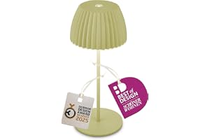 BRILONER - Riffle Mini LED-bord trådlös IP44 med ljuskant, touchdimmer, batteri utbytbar, sänglampa, lä, LED-lampa, batterila