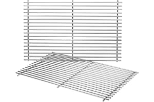 VNIERXFUL 49,53 CM Rejillas de cocción de Acero Inoxidable de para Weber Genesis 300 Series E310 E320 E330 S310 S320 S330, Piezas de Repuesto para Weber 7528 7524