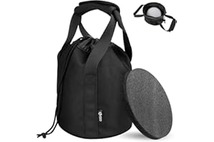 Cosmos Shot Put Bag with Comfortable Handle and Foam Pad, Portable Shot Put Ball Carry Bag for Carrying Single Ball from 6 LBS to 16 LBS