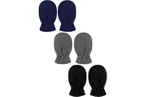 Boyiee 3 Paar Neugeborene Baby und Kleinkind Winter Fäustlinge Handschuhe Fleece