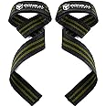 Lifting Straps (1 Pair) - Padded Wrist Support Wraps - for Powerlifting, Bodybuilding, Gym Workout, Strength Training, Deadlifts & Fitness Workout