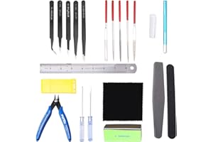 HSEAMALL 21 Pièces Outils de Modélisme Gundam Modèle Outils Kit Maquette Construction Modèle de Base Réparation et Fixation Hobby Building Craft Set