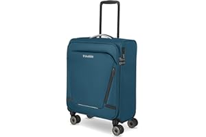 Travelite Handgepäck Koffer mit 4 Rollen für Condor + Ryanair, integriertes Zahlenschloss, Bordtrolley Jetpack: Superleichter Weichgepäck Trolley mit Aufsteckfunktion, 55x40x20 cm, 37 l, 1,9 kg