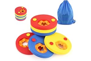 ‎MAKONE 6pcs Swimming Arm Floats, 6 Stück Schwimmscheiben für Kinder, Swimming Discs, Schwimmscheiben Kinder 2-7 Jahre, Kein Aufblasen Erforderlich für Jungen Mädchen Schwimmen Lernen