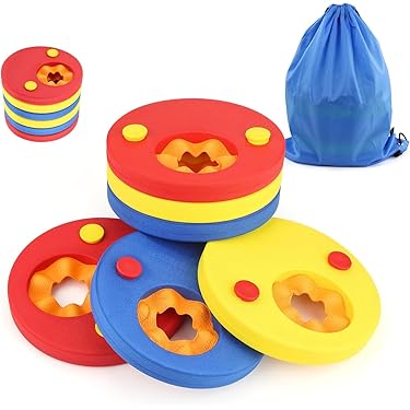 Weqizuerqi Schwimmscheiben 6er Set | 19x14.5cm EVA Schwimmarmbänder Für Kinder - Wasserpark & Strand